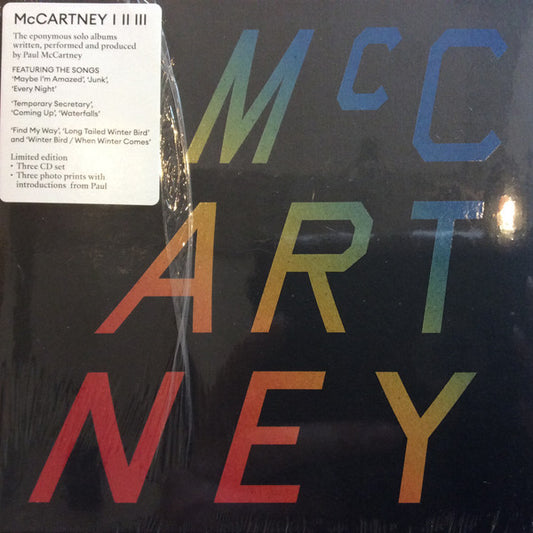 MCCARTNEY, PAUL - MCCARTNEY I / II / III: 3CD SET - CD