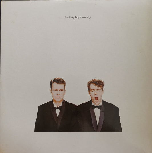 PET SHOP BOYS - ACTUALLY (UK PRESS) - LP