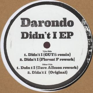 DARONDO - DIDN'T I: 4 VERSIONS - 12