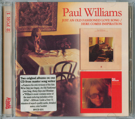 WILLIAMS, PAUL - JUST AN OLD FASHIONED LOVE SONG / HERE C - CD