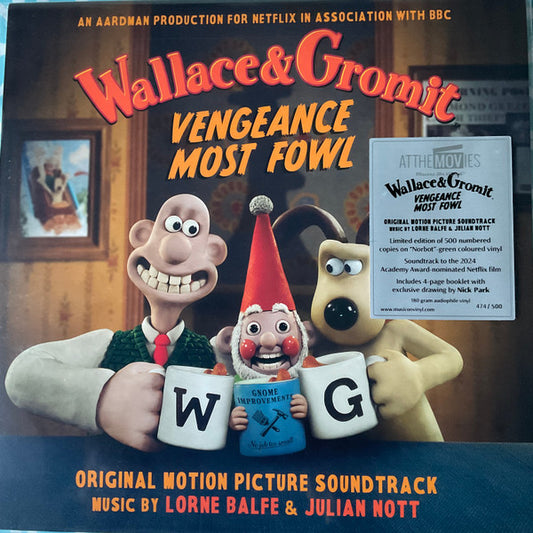 WALLACE & GROMIT : VENGEANCE MOST FOWL - SOUNDTRACK : NORBOT GREEN (180-GRAM) - LP