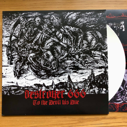 DESTROYER 666 - TO THE DEVIL HIS DUE: WHIT EVINYL - LP