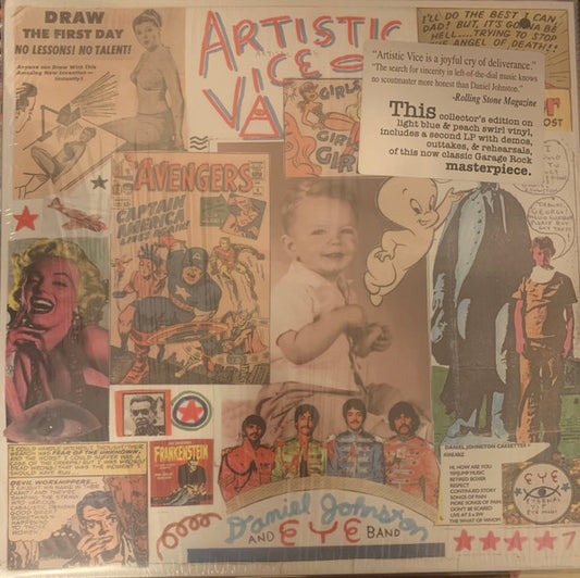 JOHNSTON, DANIEL - ARTISTIC VICE: 2LP COLOURED - LP