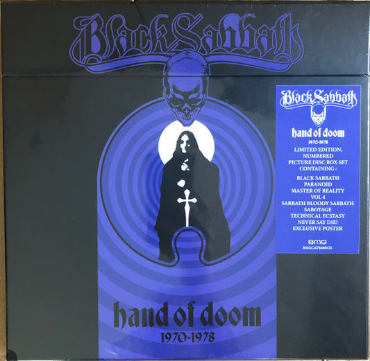 BLACK SABBATH - HAND OF DOOM : 8 X PICTURE DISC BOX - LP