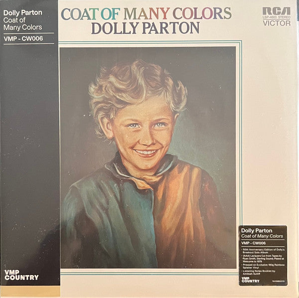 PARTON, DOLLY - COAT OF MANY COLOURS : COLOURED VINYL - LP