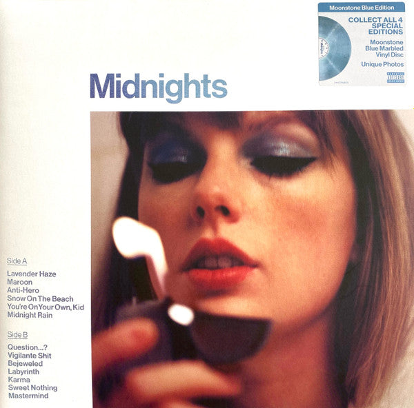 SWIFT, TAYLOR - MIDNIGHTS : MOONSTONE BLUE VINYL - LP