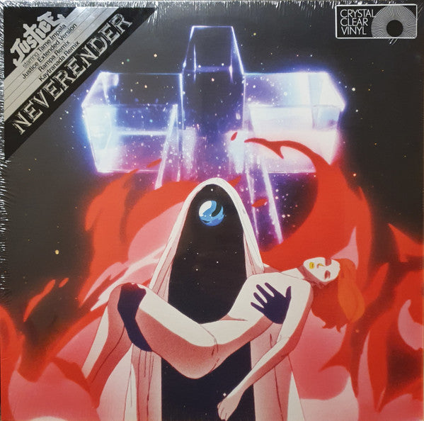 JUSTICE & TAME IMPALA - NEVERENDER : CRYSTAL CLEAR VINYL - 12