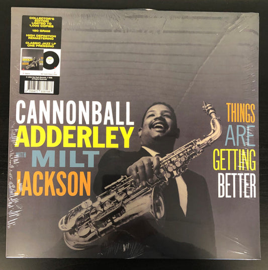 ADDERLEY, CANNONBALL / MILT JACKSON - THINGS ARE GETTING BETTER : 180-GRAM - LP
