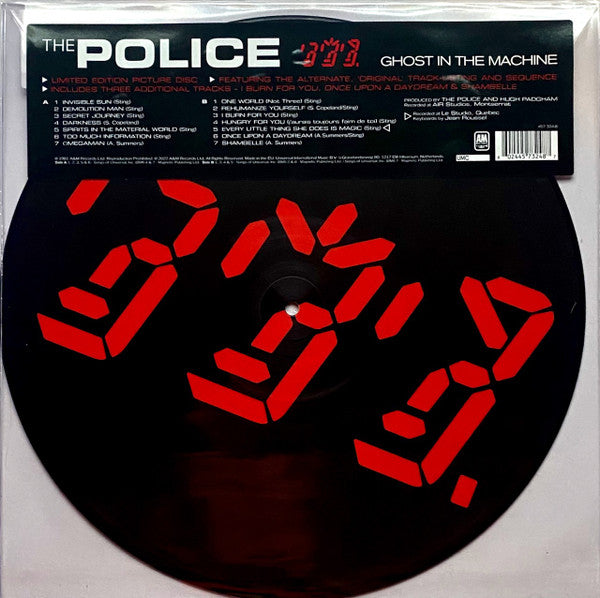 POLICE - GHOST IN THE MACHINE + 3 : PICTURE DISC - LP