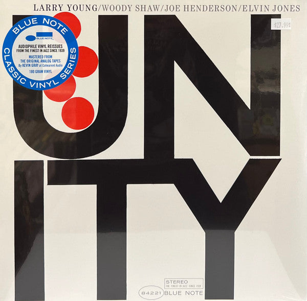 YOUNG, LARRY - UNITY : BLUE NOTE CLASSIC VINYL SERIES - LP