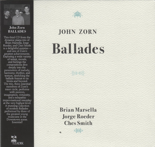 ZORN, JOHN - BALLADES - CD