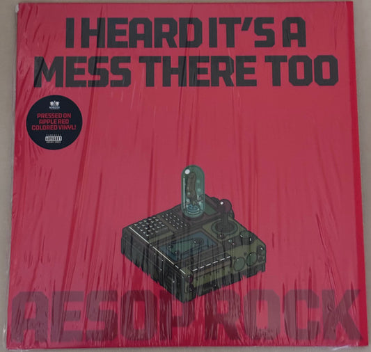 AESOP ROCK - I HEARD IT'S A MESS THERE TOO: APPLE RED - LP