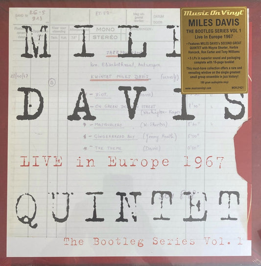 DAVIS, MILES - LIVE IN EUROPE 1967 : 5LP SET (180-GRAM) - LP
