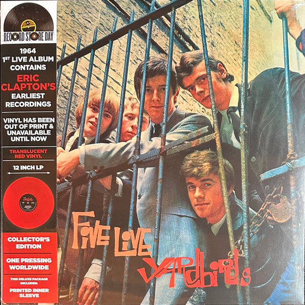 YARDBIRDS - 5 LIVE YARDBIRDS: RED VINYL - LP