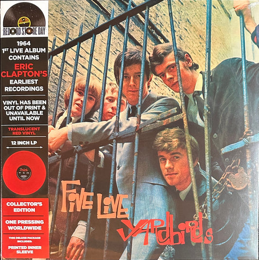 YARDBIRDS - 5 LIVE YARDBIRDS: RED VINYL - LP