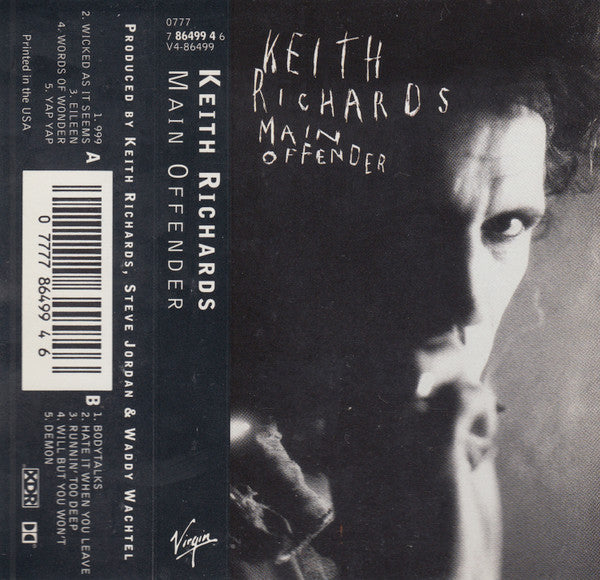 RICHARDS, KEITH - MAIN OFFENDER (CASSETTE) - CS