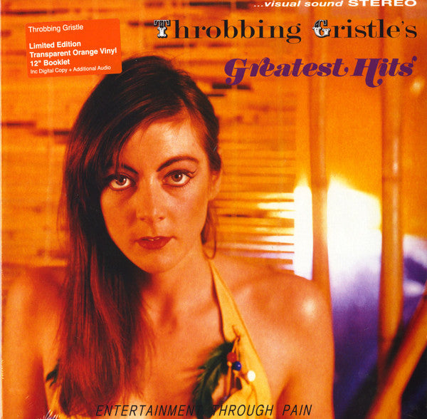 THROBBING GRISTLE - GREATEST HITS : ORANGE WITH DOWNLOAD - LP