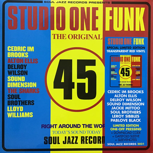 VARIOUS / SOUL JAZZ RECORDS PRESENTS - STUDIO ONE FUNK : RED VINYL (2LP) - LP