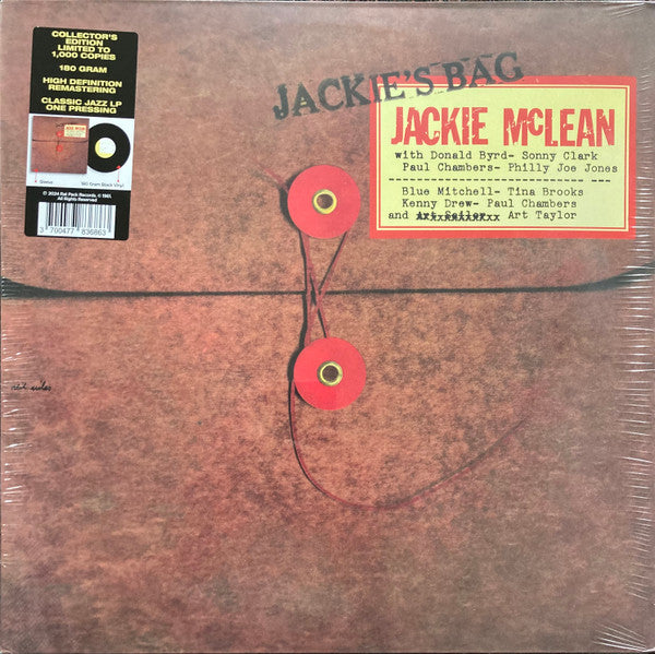 MCLEAN, JACKIE - JACKIE'S BAG : 180 GRAM VINYL - LP