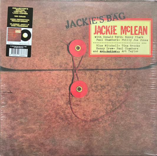 MCLEAN, JACKIE - JACKIE'S BAG : 180 GRAM VINYL - LP