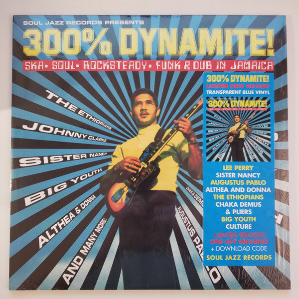 VARIOUS / SOUL JAZZ RECORDS PRESENTS - 300% DYNAMITE! : TRANSPARENT BLUE 2LP - LP