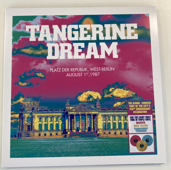 TANGERINE DREAM - PLATZ DER REPUBLIK WEST BERLIN 1987: 3LP - LP