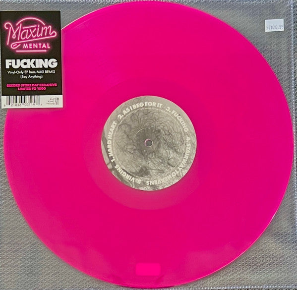 MAXIM MENTAL - FUCKING EP (TRANSLUCENT PINK VINYL W/ ET - 12