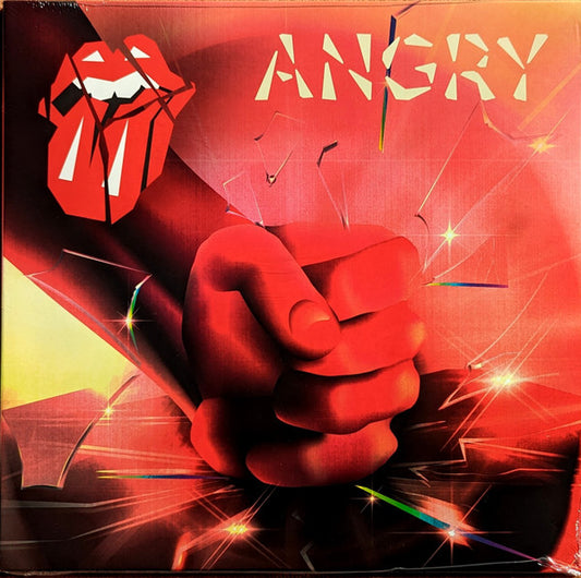 ROLLING STONES - ANGRY: 1 TRACK B-SIDE ETCHING - 10
