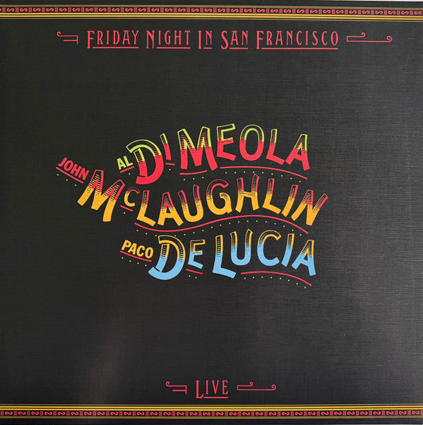 MCLAUGHLIN, JOHN / DIMEOLA / DELUCIA - FRIDAY NIGHT IN SAN FRANCISCO : PURPLE - LP