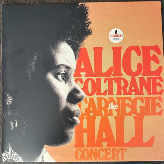 COLTRANE, ALICE - CARNEGIE HALL CONCERT: 2LP GALAXY ORANGE - LP