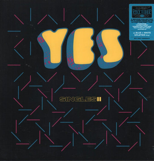 YES - YESSINGLES2 : BLUE & WHITE SPLATTER - LP