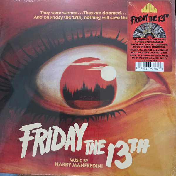 FRIDAY THE 13TH - SOUNDTRACK : SILVER WITH SPLATTER VINYL - LP