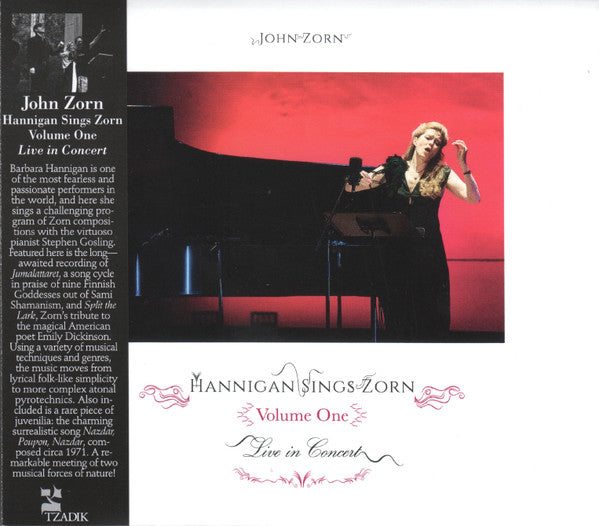 ZORN, JOHN - HANNIGAN SINGS ZORN : VOLUME ONE (LIVE) - CD