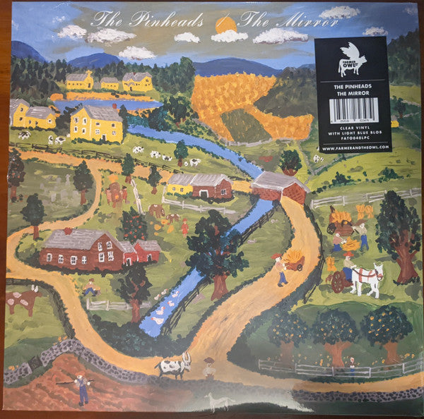 PINHEADS - MIRROR : CLEAR WITH LIGHT BLUE BLOB - LP