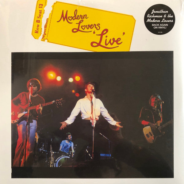 MODERN LOVERS - LIVE (1978): YELLOW VINYL (2022 REISSUE) - LP
