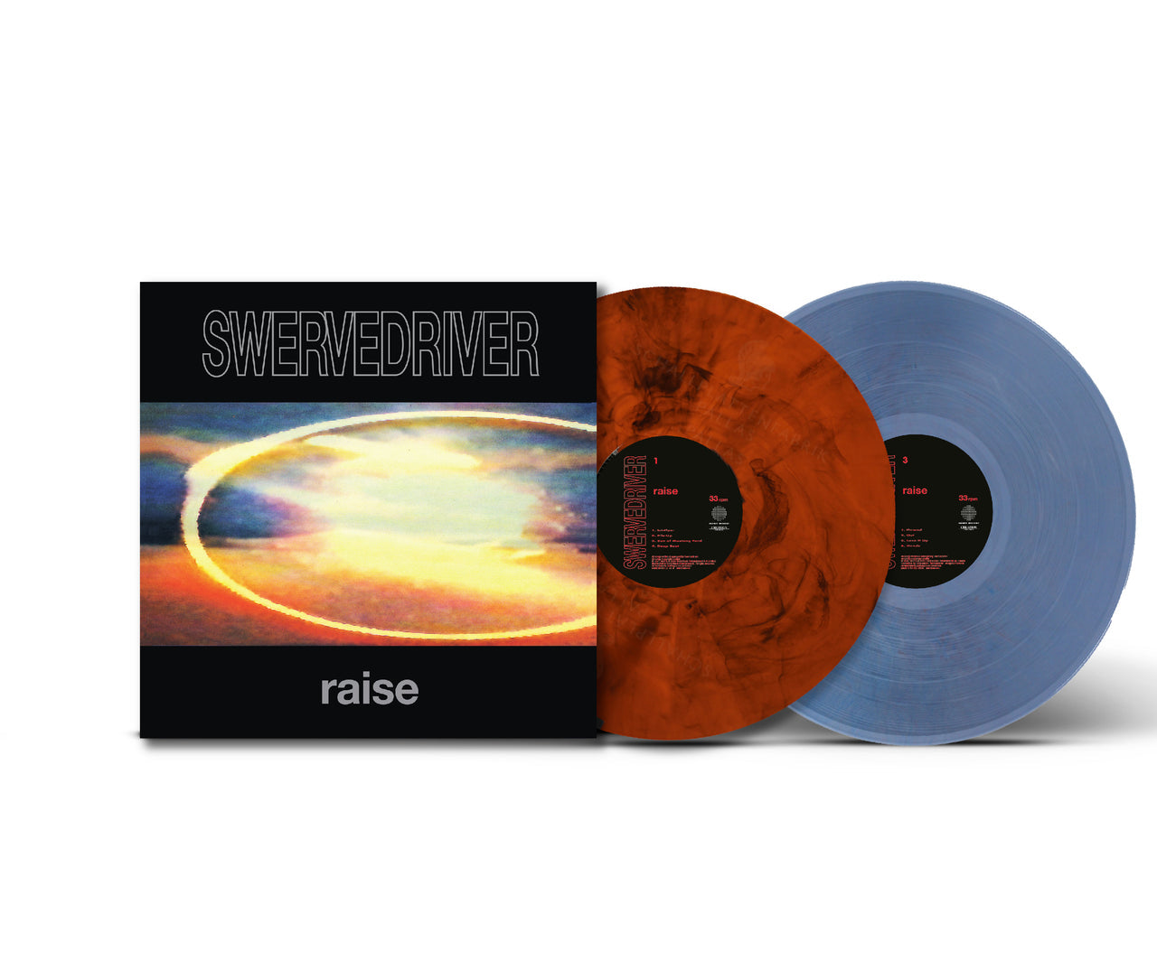 SWERVEDRIVER - RAISE : NEON ORANGE & CLEAR BLUE 2LP - LP