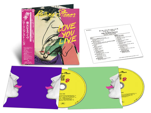 ROLLING STONES - LOVE YOU LIVE : 2CD SET (JAPANESE CARD) - CD