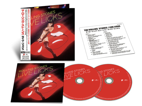 ROLLING STONES - LIVE LICKS : 2CD SET (JAPANESE CARD) - CD