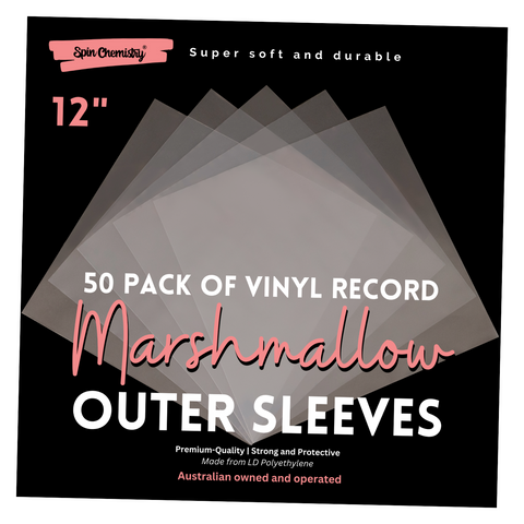 LP RECORD OUTER SLEEVE - SPIN CHEMISTRY MARSHMALLOW OUTER SLEEVES - ACC