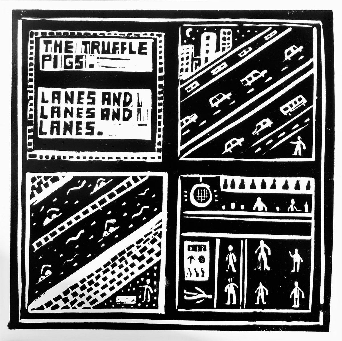 TRUFFLE PIGS - LANES AND LANES: GOLD MARBLE VINYL - LP