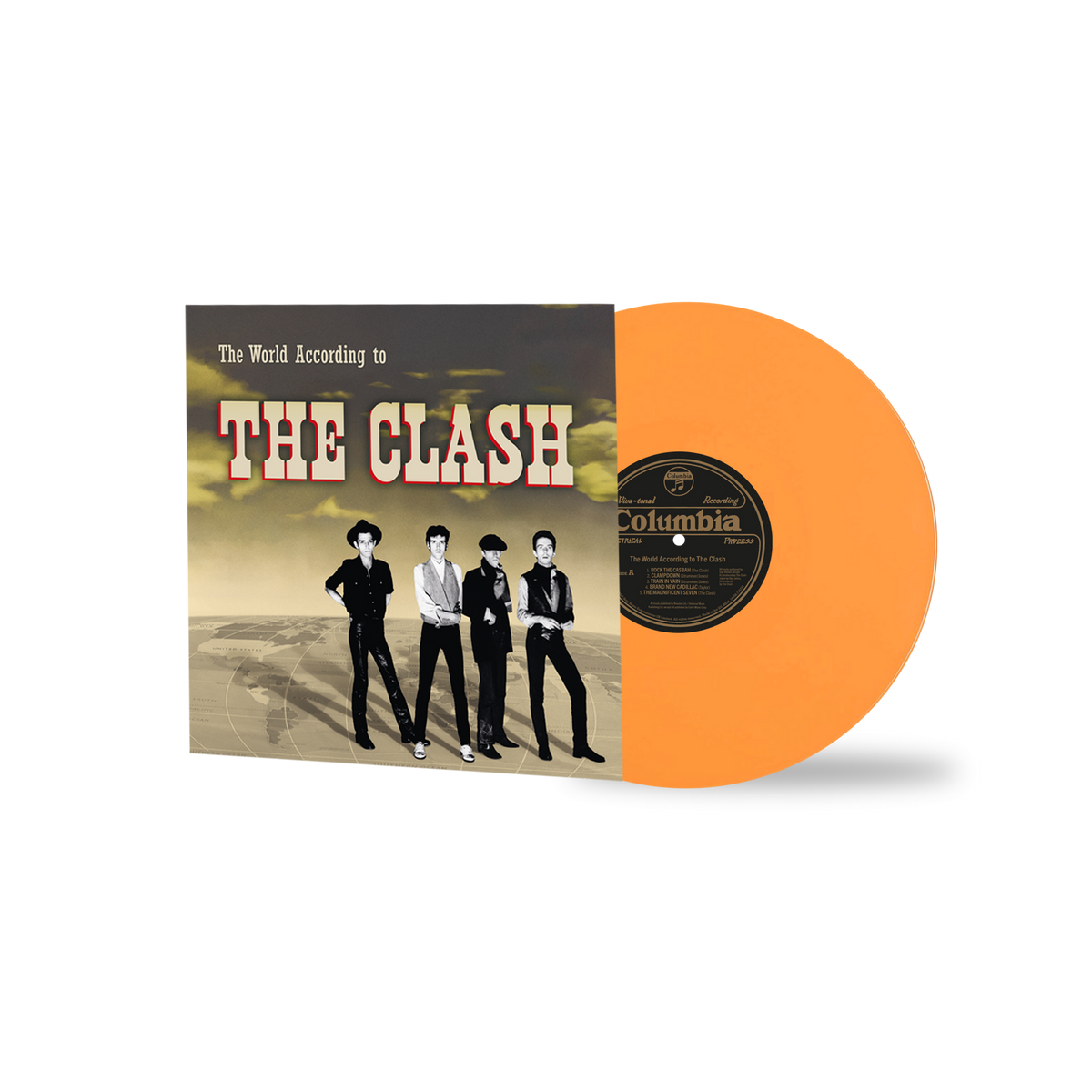 CLASH - WORLD ACCORDING TO...(ORANGE VINYL) - LP