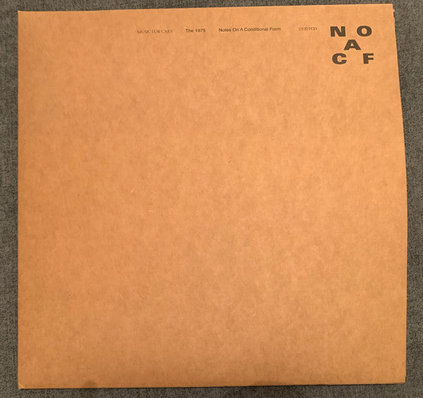 1975 - NOTES ON A CONDITIONAL FORM: CLEAR VINYL - LP