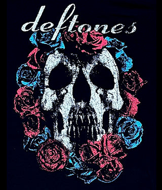 DEFTONES - DEFTONES (SKULL ARTWORK) : LARGE - TSH