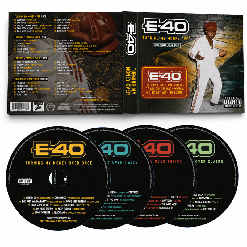 E-40 - TURNING MY MONEY OVER: 4CD SET - CD