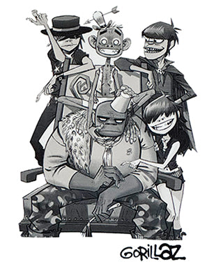 GORILLAZ - GROUP ART: SMALL - TSH