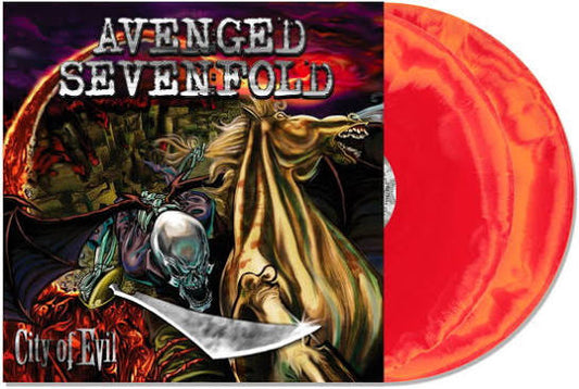AVENGED SEVENFOLD - CITY OF EVIL : 2LP ORANGE / RED VINYL - LP