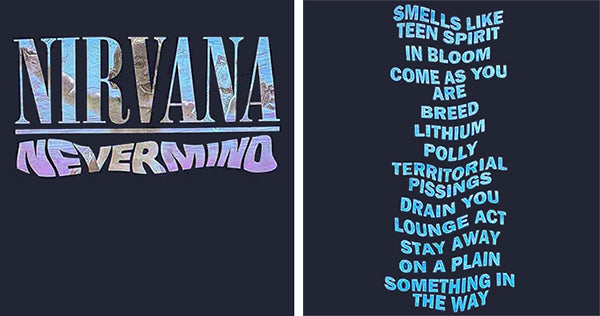 NIRVANA - NEVERMIND TEXT: MEDIUM - TSH