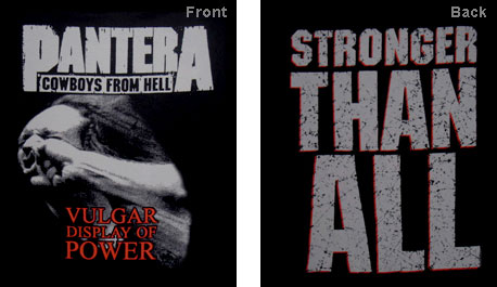 PANTERA - VULGAR DISPLAY OF POWER: LARGE - TSH