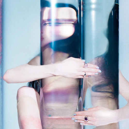 POPPY - EMPTY HANDS : PINK IN ICE BLUE VINYL - LP
