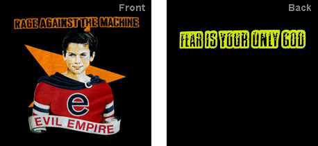 RAGE AGAINST THE MACHINE - EVIL EMPIRE : LARGE - TSH